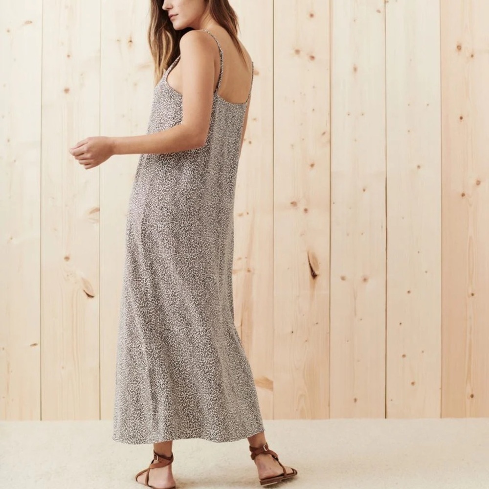 Jenni Kayne Leopard Print Casual Midi Slip Dress Size XXL GENTLY USED